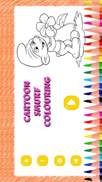 Cartoon Smurf Colouring游戏截图5