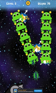 Green Mob - Alien Galaxy Clash游戏截图3