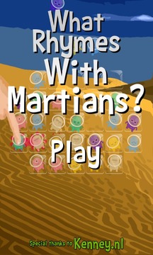 What Rhymes With Martians?游戏截图3