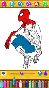 The amazing spider hero Coloring Pages游戏截图5
