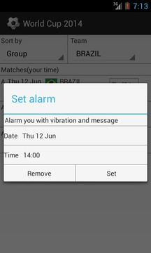 World Cup 2014 Schedule游戏截图4