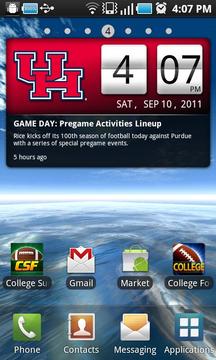 Houston Cougars Live Clock游戏截图3