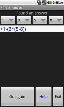 Train Game Solver (4 numbers)游戏截图1
