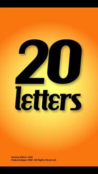 Twenty Letters - Word Game游戏截图1