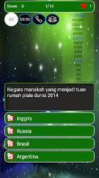 Kuis Millionaire Piala Dunia游戏截图2