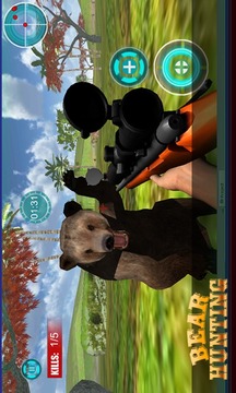 Angry Bear Attack: Sniper Hunt游戏截图1