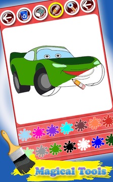 My Lightning Cars Coloring Pages for Kids游戏截图3