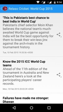 Relaso Cricket: World Cup 2015游戏截图2