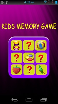 Kids Fun Memory Game游戏截图1