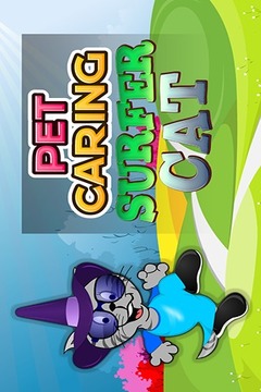 Pet Caring Surfer Cat游戏截图1