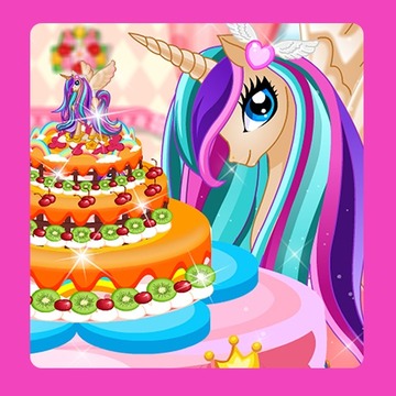 Pony Princess Cake Decoration游戏截图1