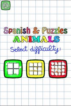 Spanish & Puzzles: Animals游戏截图5