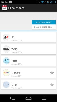 Formula 2014 Race Calendar游戏截图1