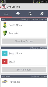 Sport24 Live Scoring游戏截图2