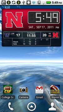 Nebraska Huskers Live Clock游戏截图3