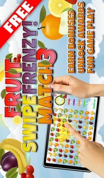 FREE Fruit Swipe Frenzy Match3游戏截图1