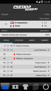LiveScore Europa League游戏截图2