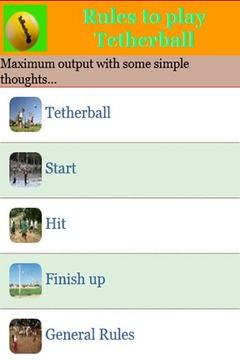 Rules to play Tetherball游戏截图3