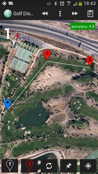 Golf GPS Distance Free游戏截图2