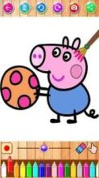 coloring Peppo Pig fan游戏截图3