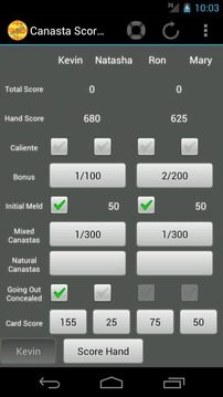 Canasta ScoreKeeper (Trial)游戏截图4