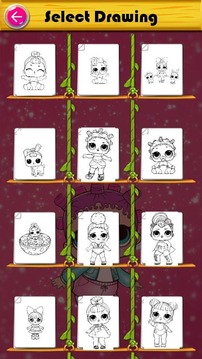 Coloring Pages for Surprise Dolls游戏截图2