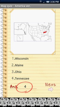 Map quiz America ver.游戏截图4