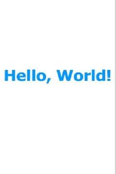 Hello World游戏截图1