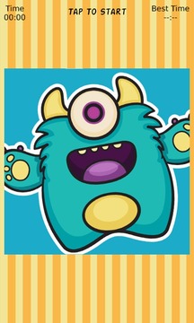 Cute Monster Sliding Puzzle游戏截图4