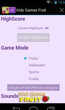 Kids games fruit游戏截图2