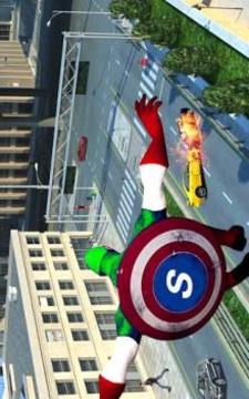 Flying Captain Superhero Rescue Mission游戏截图3