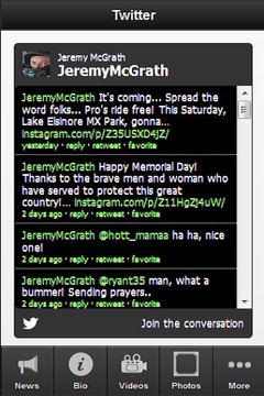 Jeremy McGrath Fan App游戏截图4