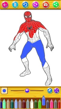 The amazing spider hero Coloring Pages游戏截图3