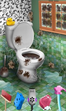 Fun Bathroom Cleaning Game游戏截图4