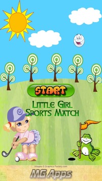 Little Girl Sports Match游戏截图1