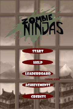 Zombie Ninjas Free游戏截图1