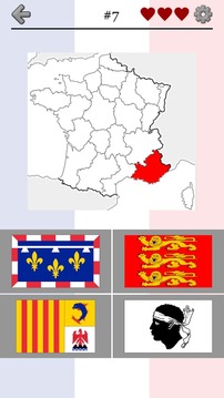 French Regions: France Quiz游戏截图1