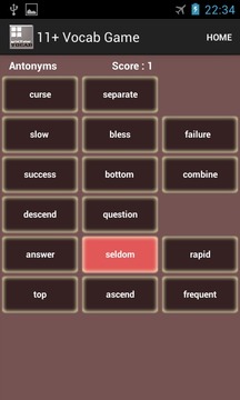 Eleven Plus/KS2 Vocab Game游戏截图5