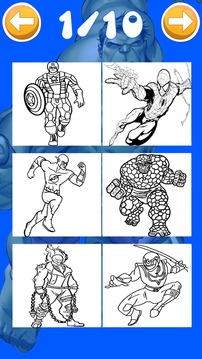 super heroes coloring book by fans游戏截图5