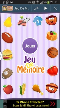 Jeux de Mémoires enfant&adulte游戏截图1