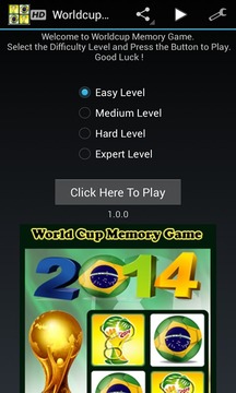 Worldcup Memory Game游戏截图1