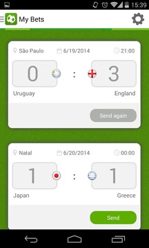 Brazil Football Betting Game游戏截图1