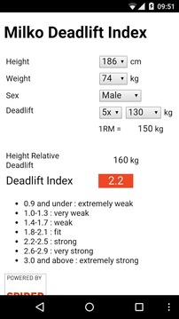 Milko Deadlift Index游戏截图1