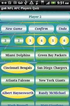 go6 NFL AFC Player Links FREE游戏截图2