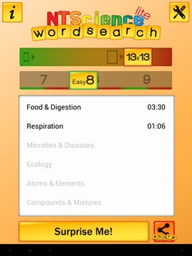 NTScience Wordsearch Lite游戏截图5