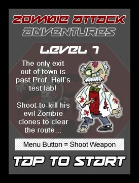 Zombie Attack Adventures FREE游戏截图2