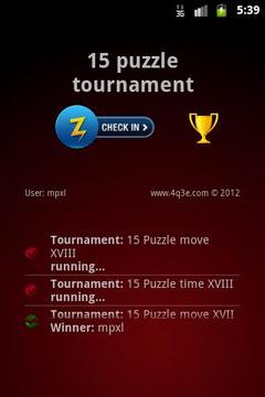 15 Puzzle Tournament游戏截图1