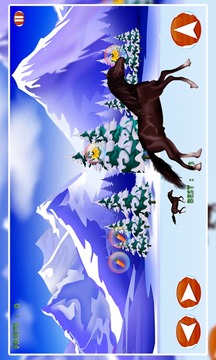 Snow Valley Horse Race游戏截图2