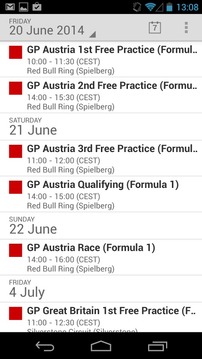 Formula 2014 Race Calendar游戏截图5