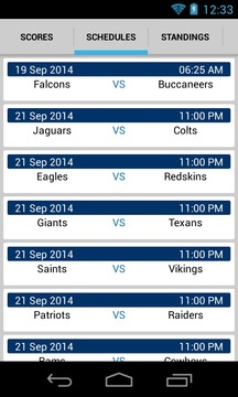 NFL Scores & Schedules游戏截图3